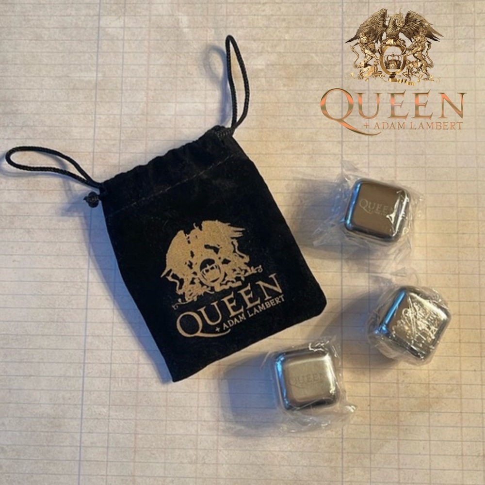 Queen + Adam Lambert Stainless Steel Whiskey Rocks